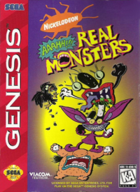 AAAHH Real Monsters Sega Genesis US box art